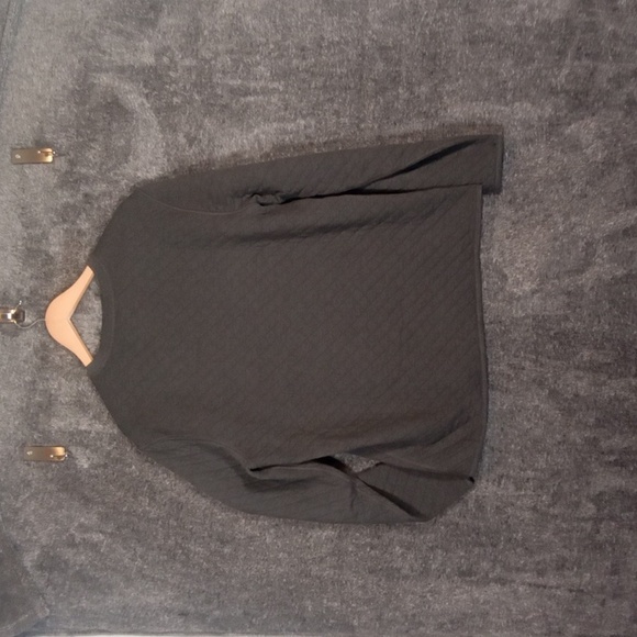 Eddie Bauer Men's Charcoal Quilted Long Sleeve Shirt Size Medium Fall2024 - Picture 4 of 10